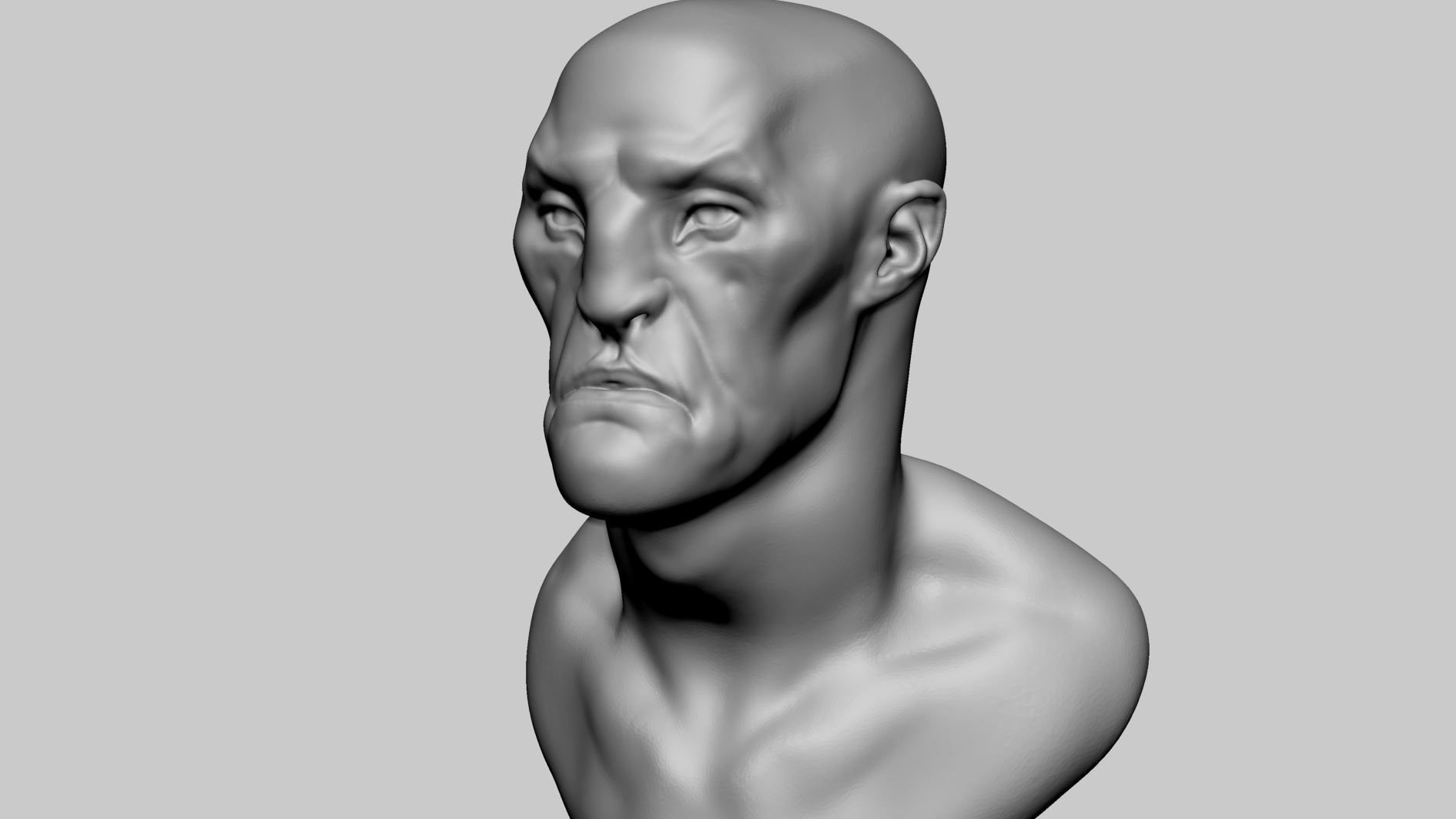 Stylized Creature Head 3D model_6