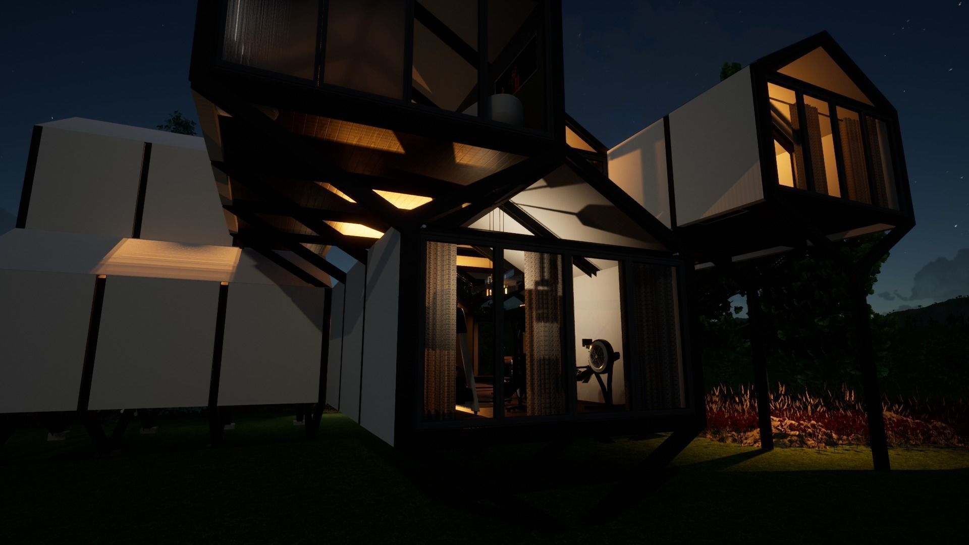 Modular Home Free 3D model_3