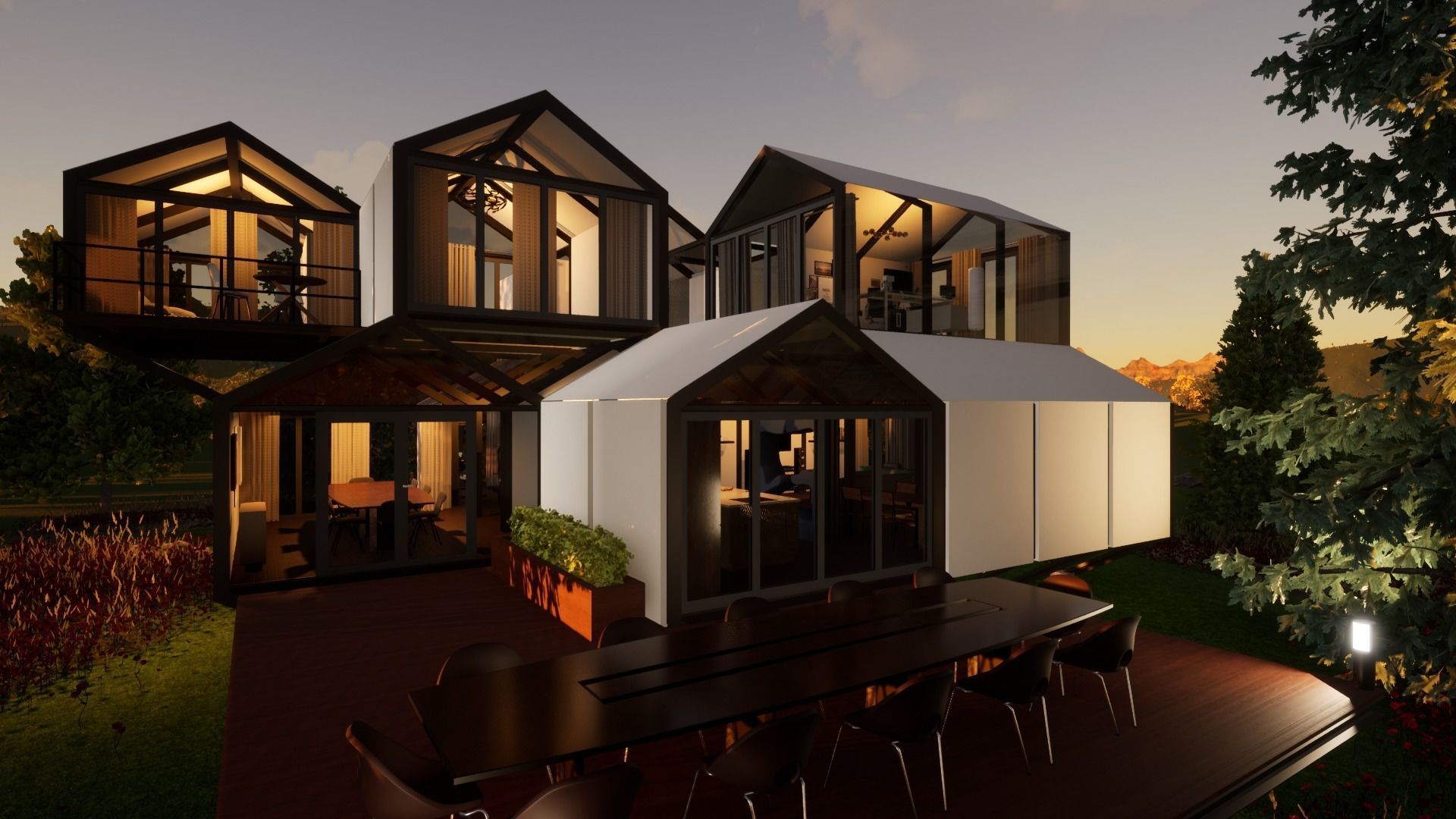 Modular Home Free 3D model_1