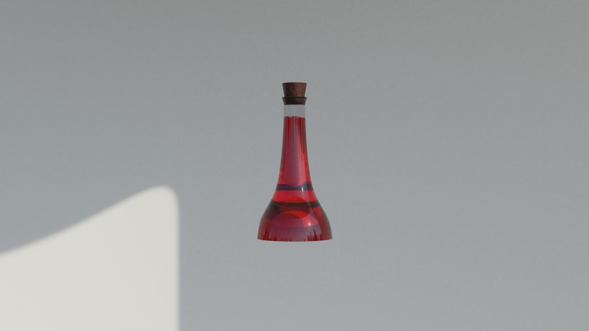 Eight potions bottles in a wooden tray 3D model_10