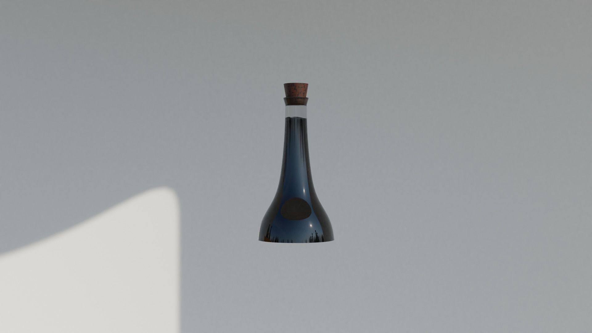 Eight potions bottles in a wooden tray 3D model_11