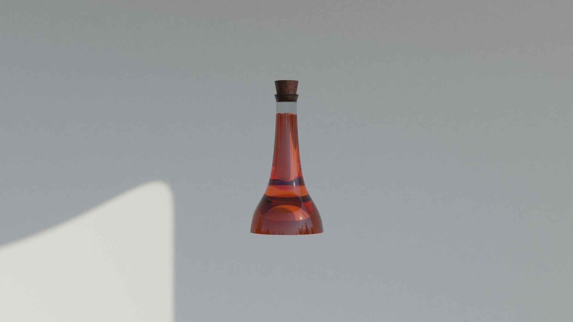 Eight potions bottles in a wooden tray 3D model_12