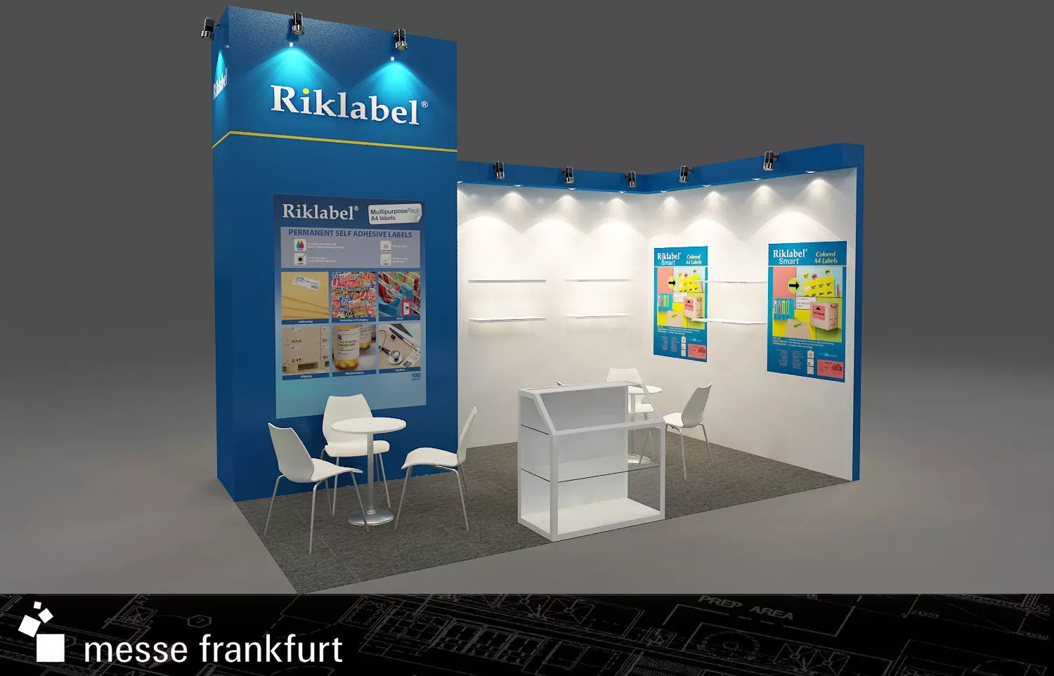 exhibit exhibition stand design for messe frankfurt Free 3D model