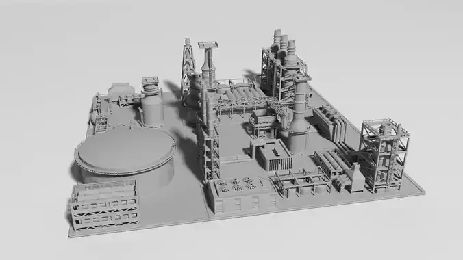 oil Factory for Print 3D print model
