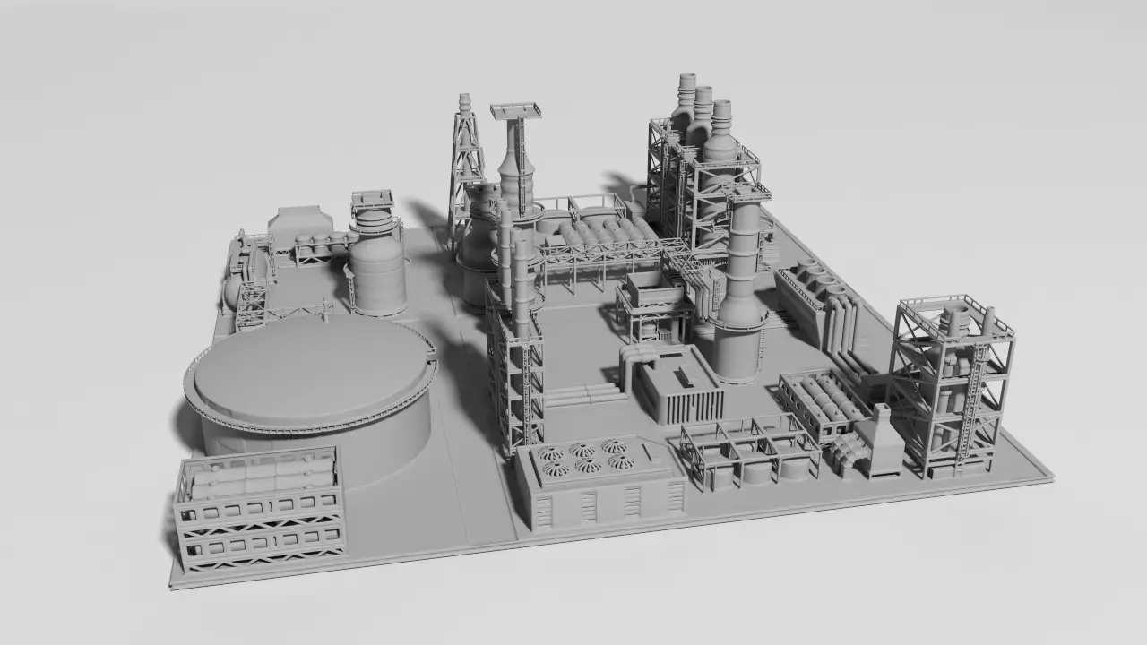 oil Factory for Print 3D print model_0