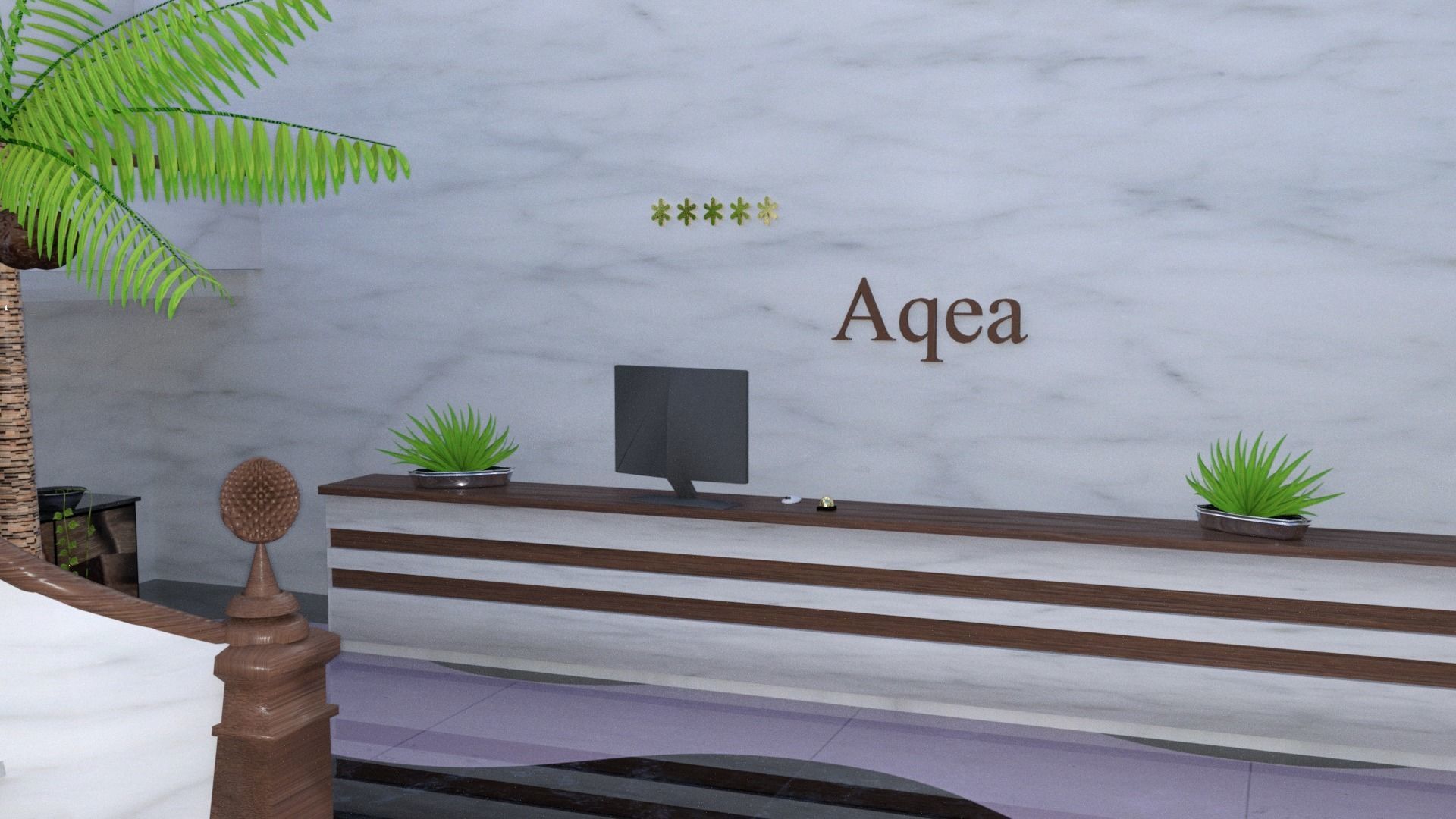 hostel 5 star location 3D model_2