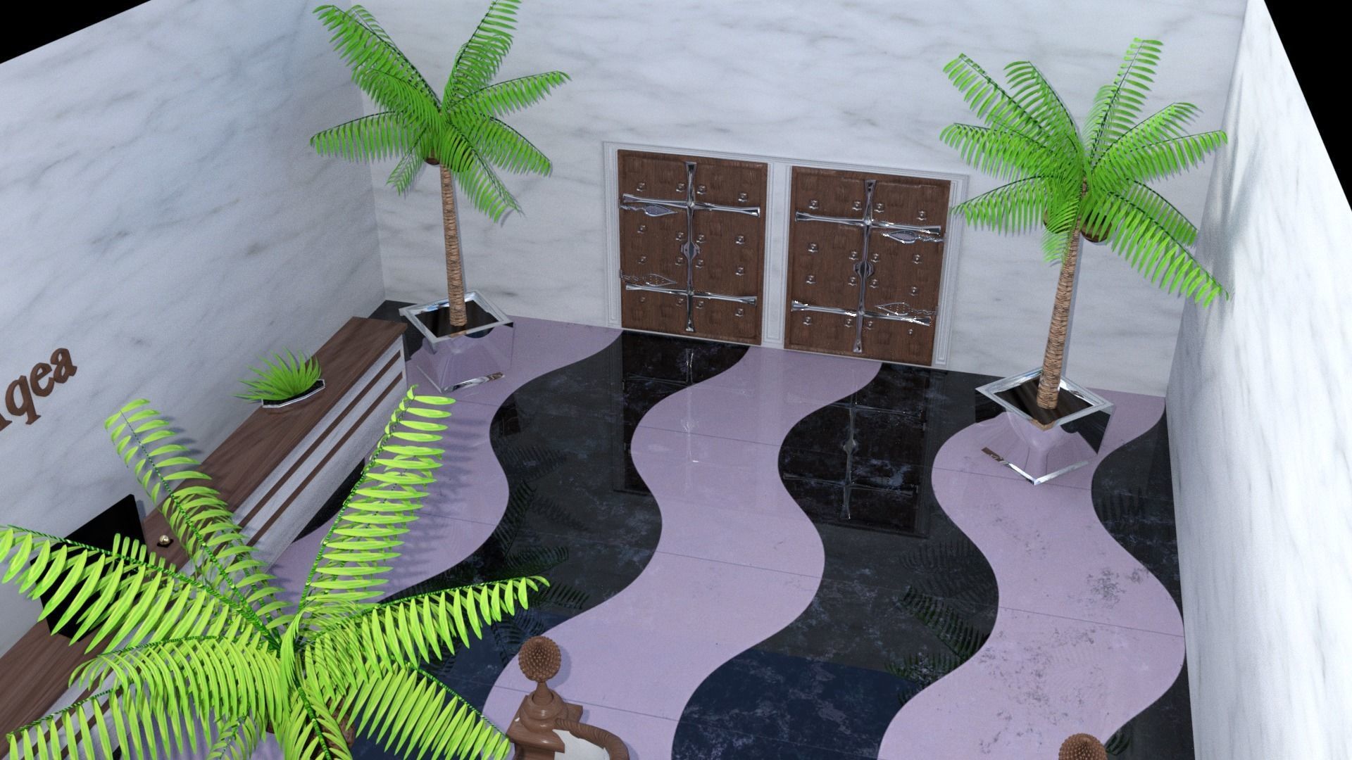 hostel 5 star location 3D model_1