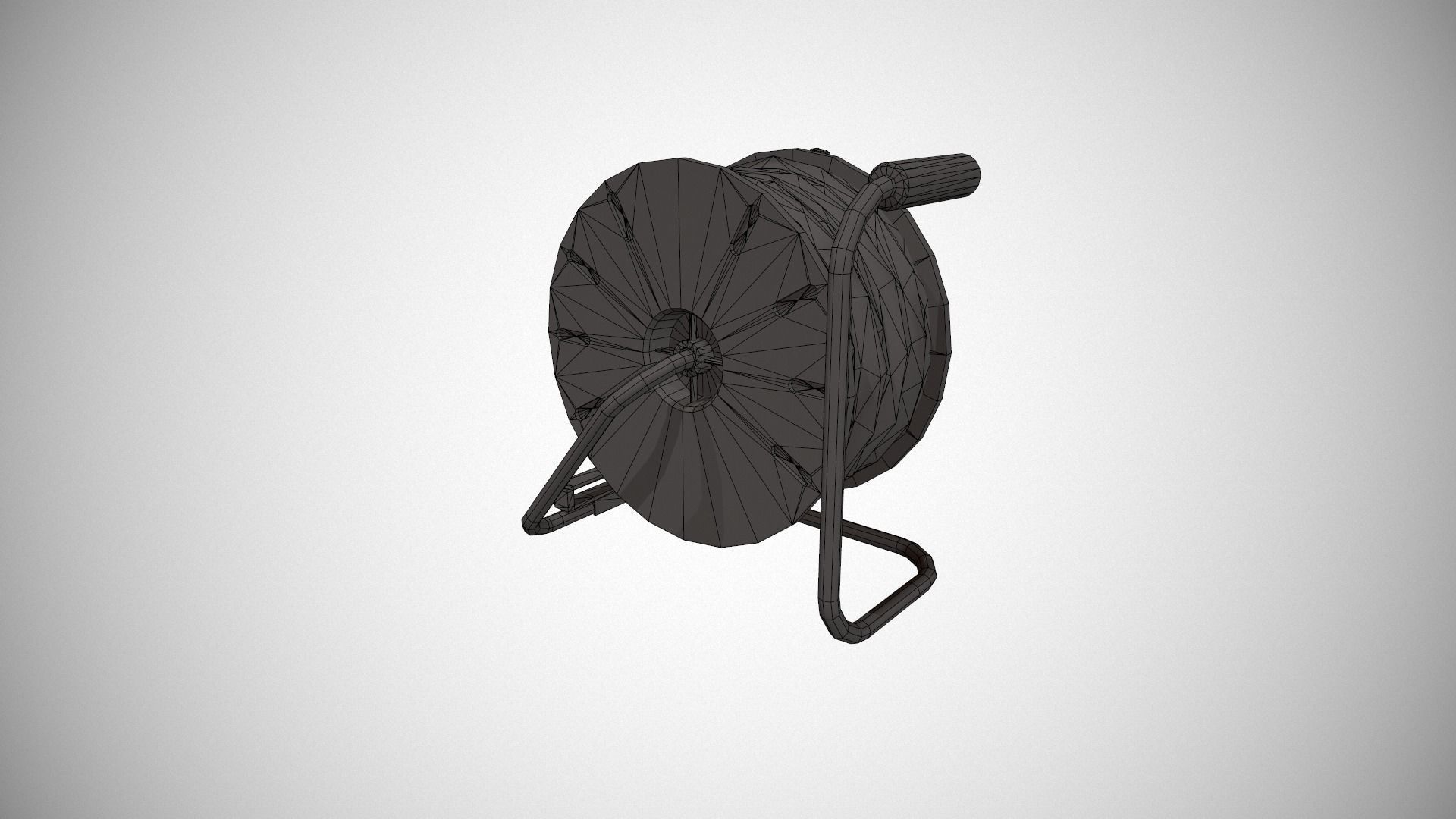 Black and Blue Extension Cable Low-poly 3D model_15