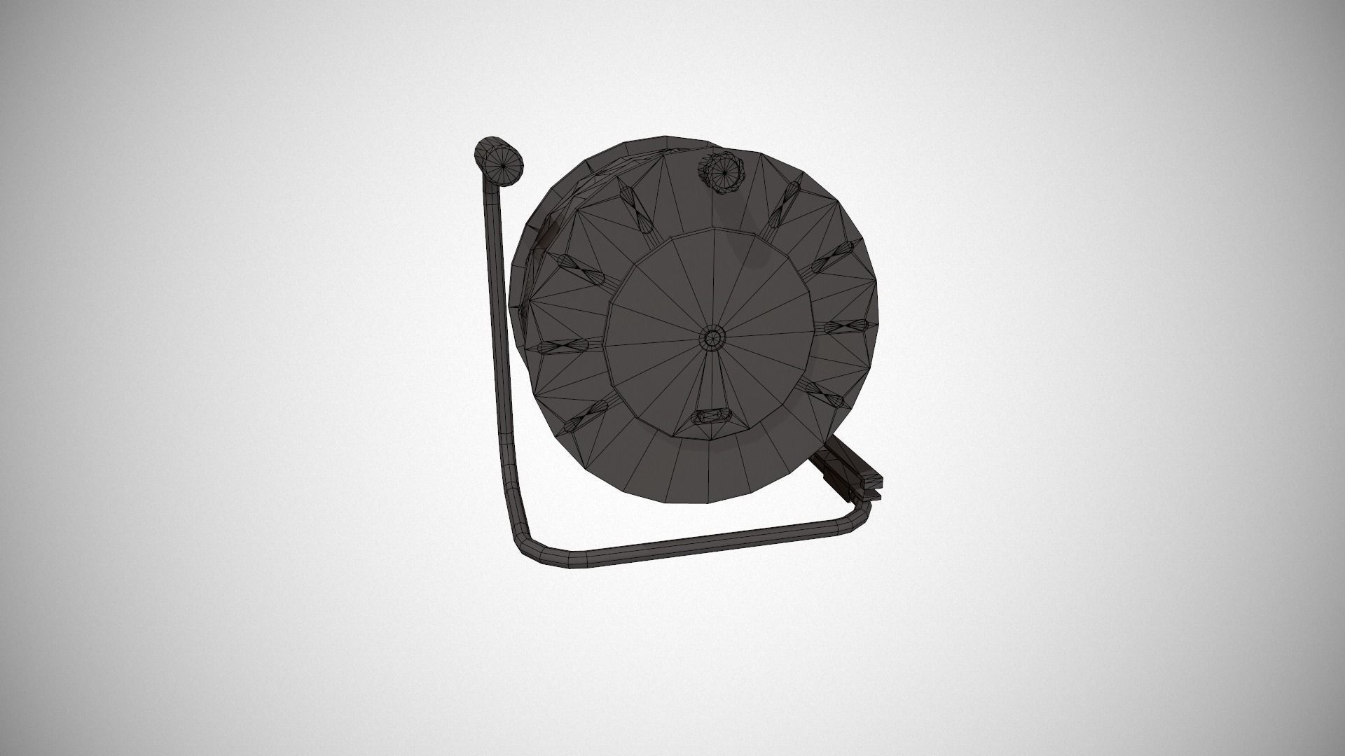 Black and Blue Extension Cable Low-poly 3D model_22