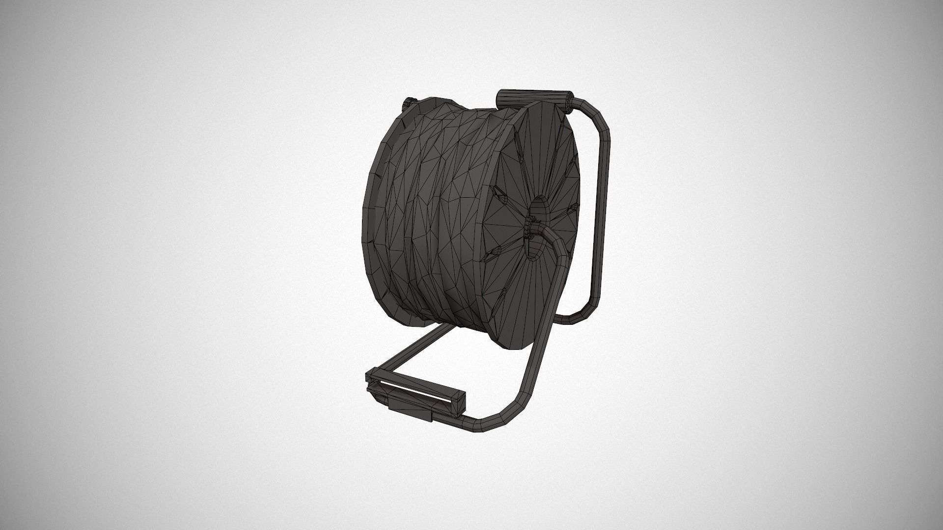 Black and Blue Extension Cable Low-poly 3D model_18