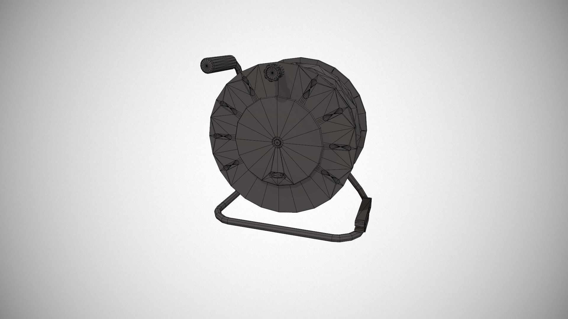 Black and Blue Extension Cable Low-poly 3D model_21