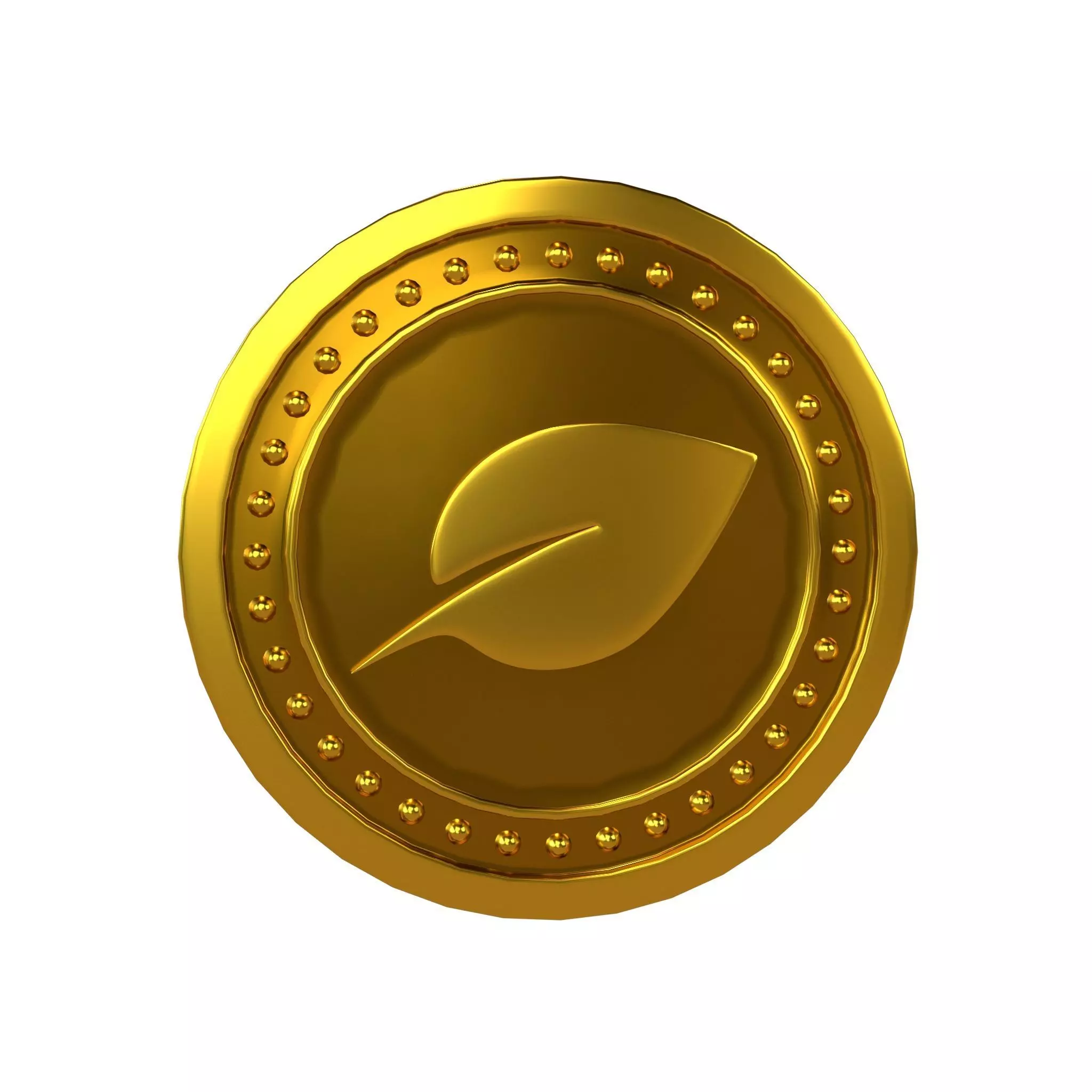 Chia Coin v5 001 Low-poly 3D model_0
