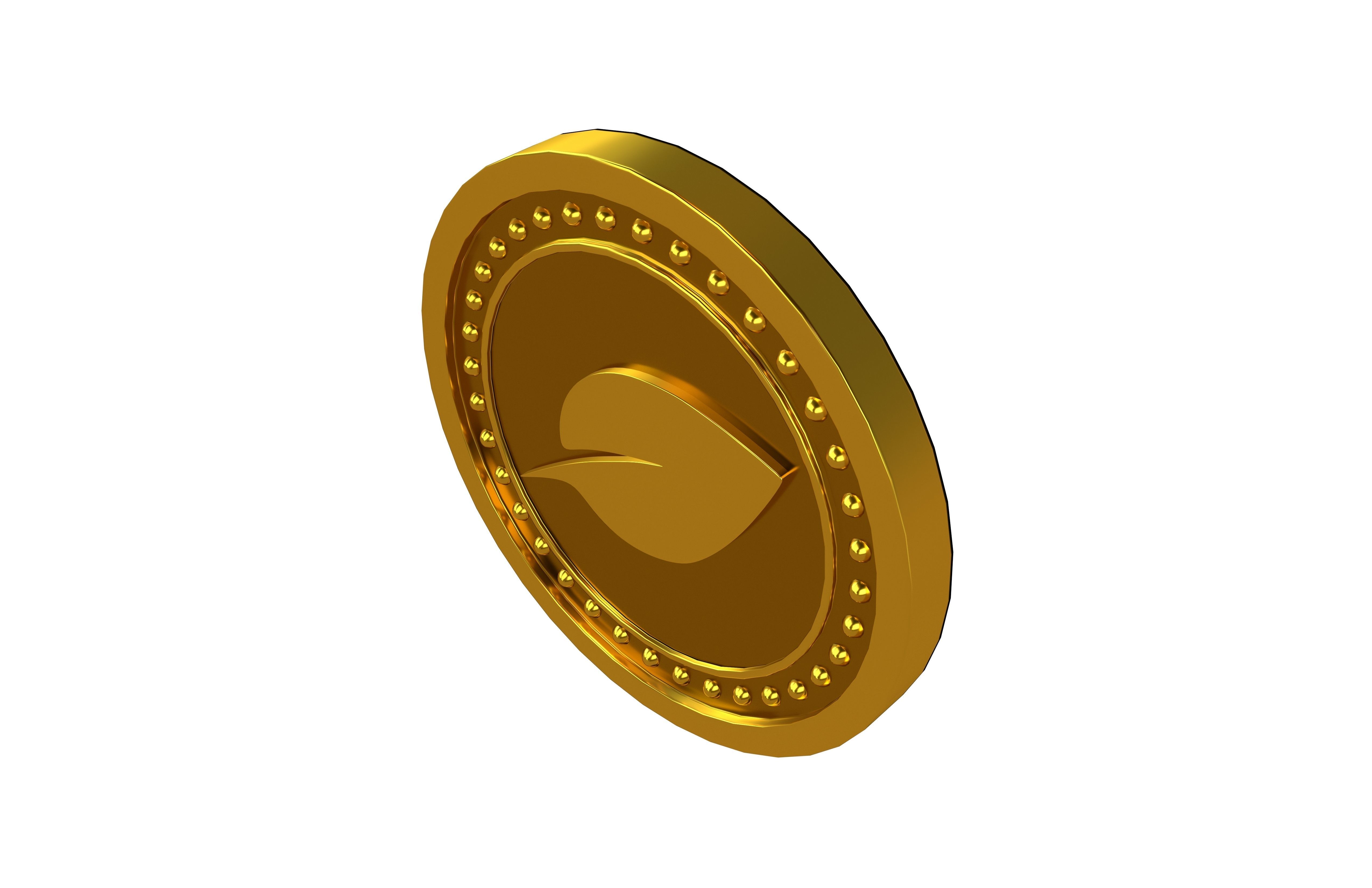 Chia Coin v5 001 Low-poly 3D model_1