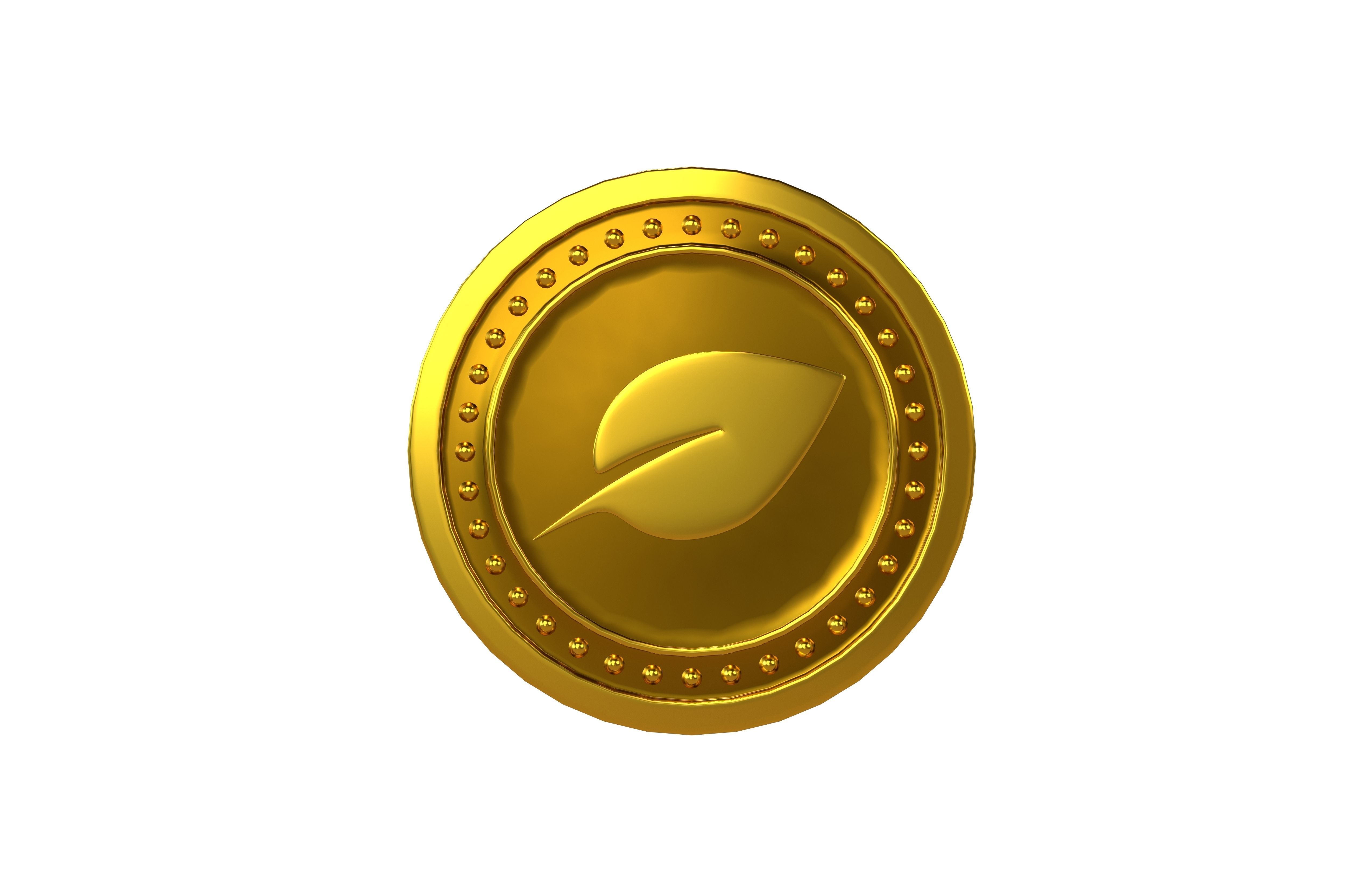 Chia Coin v5 001 Low-poly 3D model_2
