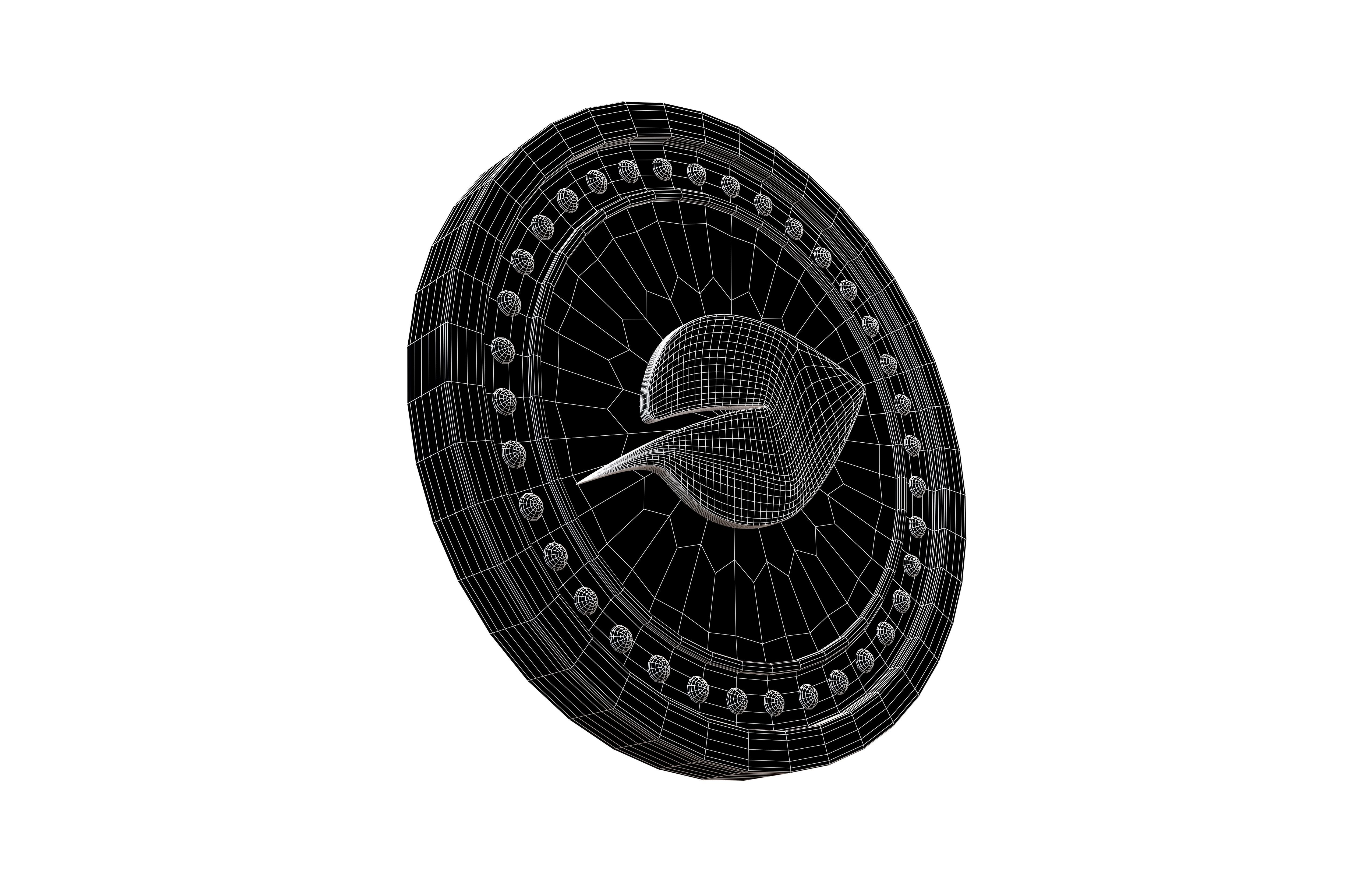 Chia Coin v5 001 Low-poly 3D model_7