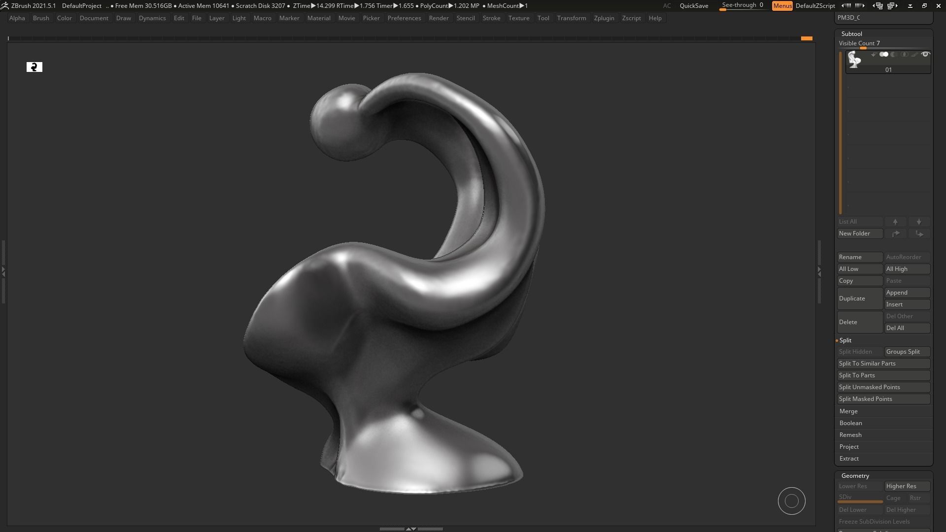 Modern Abstract Decorative sculpture 3d print model 67 3D print model_13