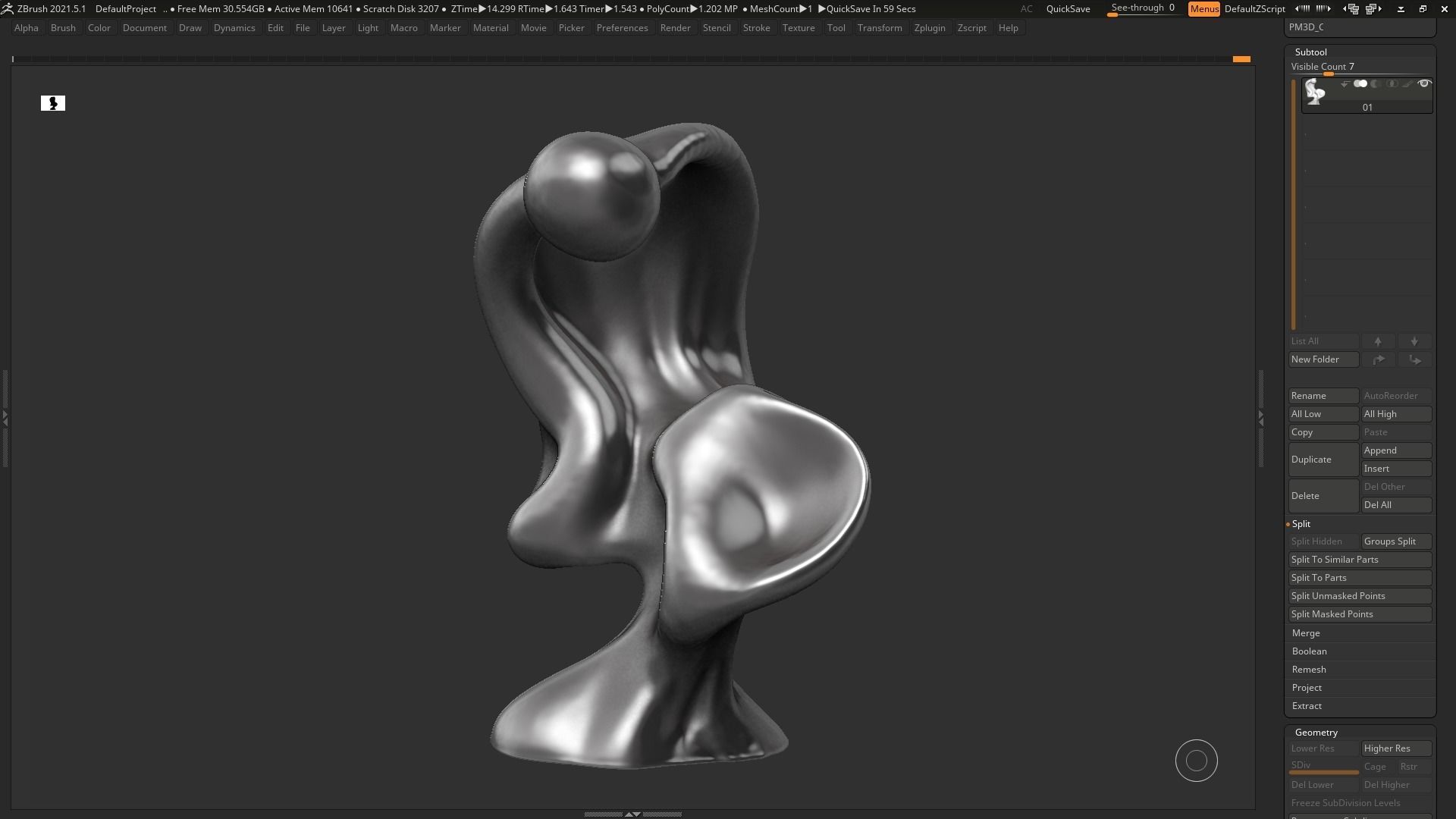 Modern Abstract Decorative sculpture 3d print model 67 3D print model_8