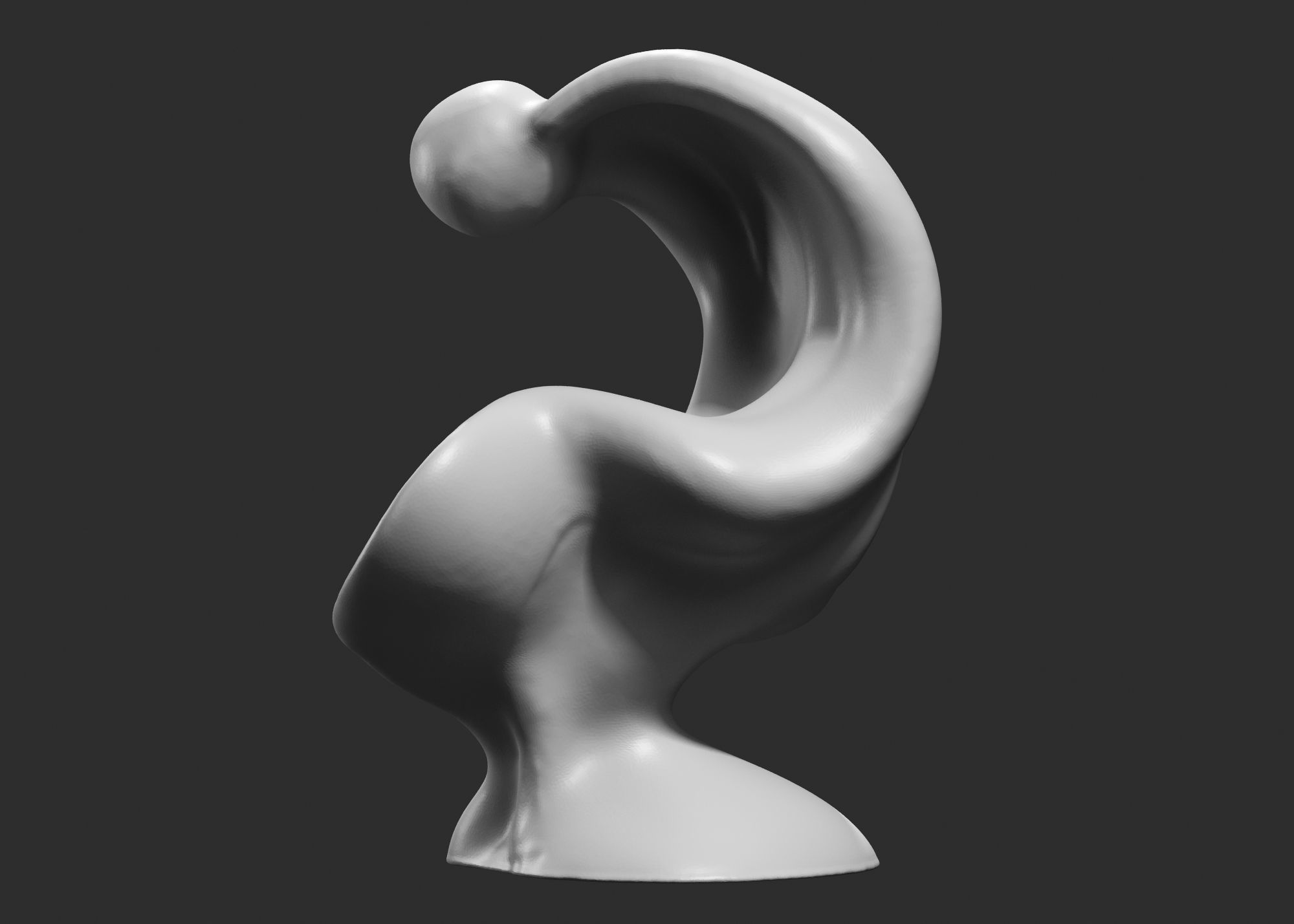 Modern Abstract Decorative sculpture 3d print model 67 3D print model_2