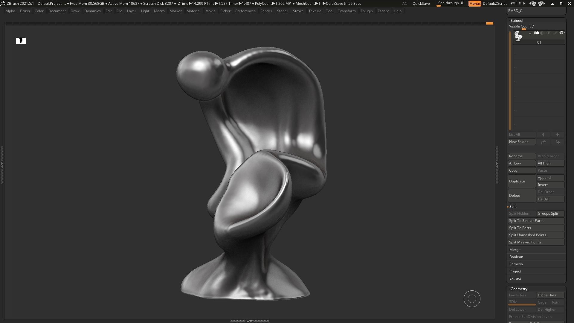 Modern Abstract Decorative sculpture 3d print model 67 3D print model_7