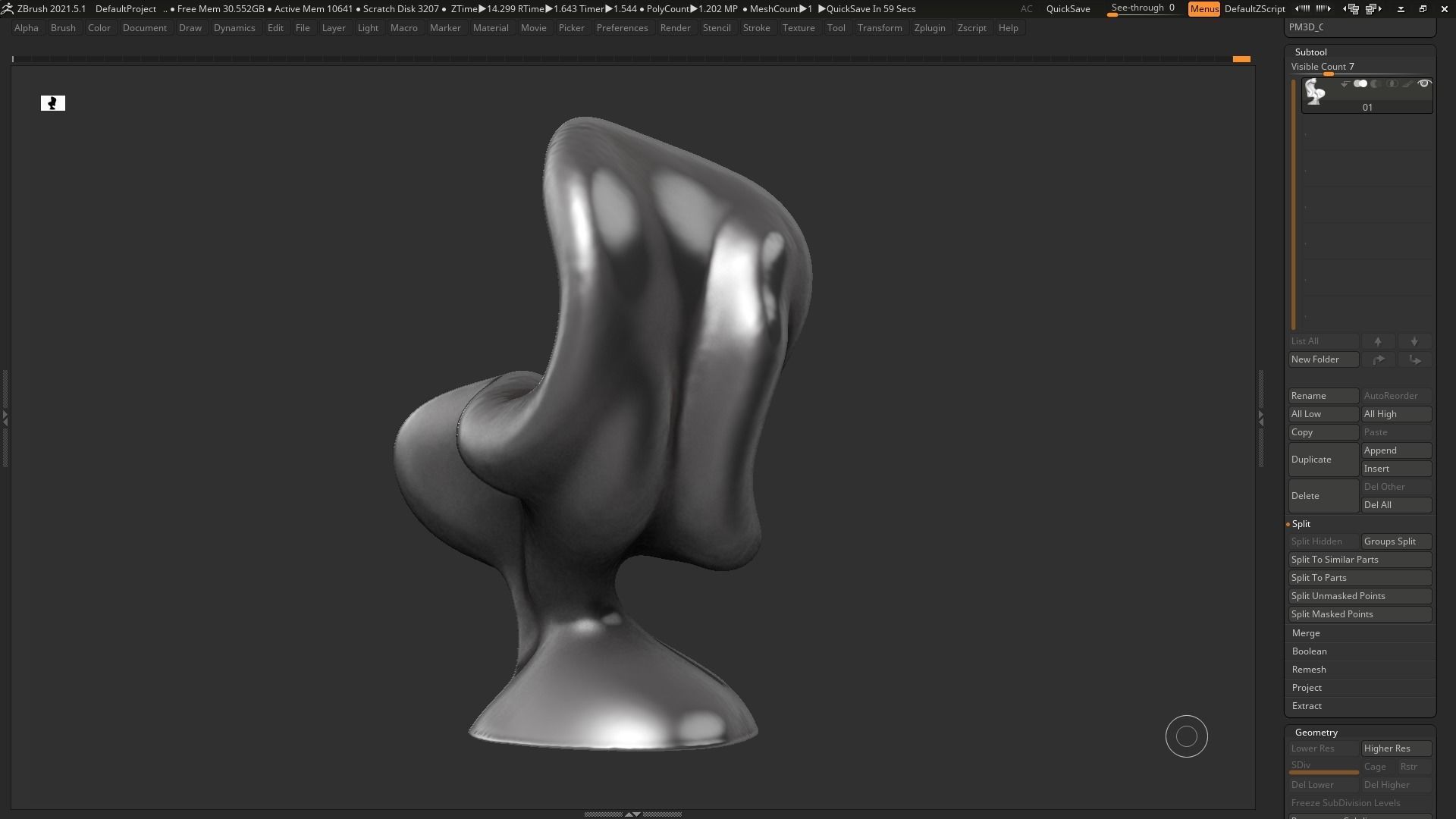 Modern Abstract Decorative sculpture 3d print model 67 3D print model_12