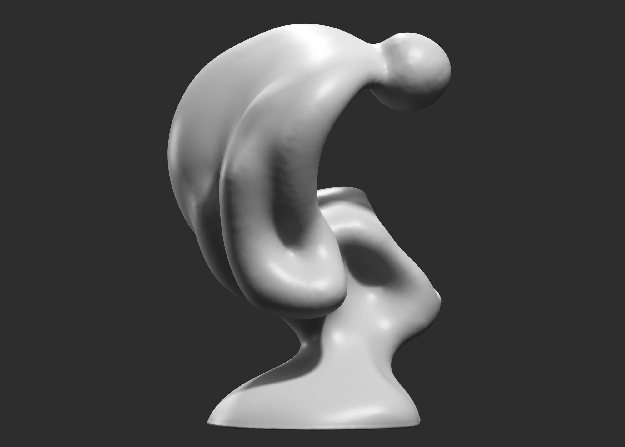 Modern Abstract Decorative sculpture 3d print model 67 3D print model_1