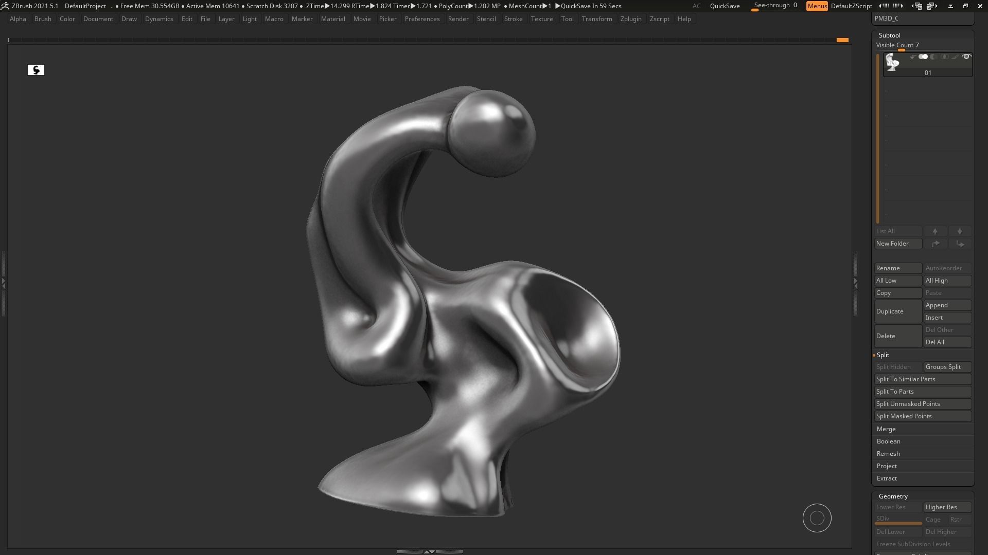 Modern Abstract Decorative sculpture 3d print model 67 3D print model_9