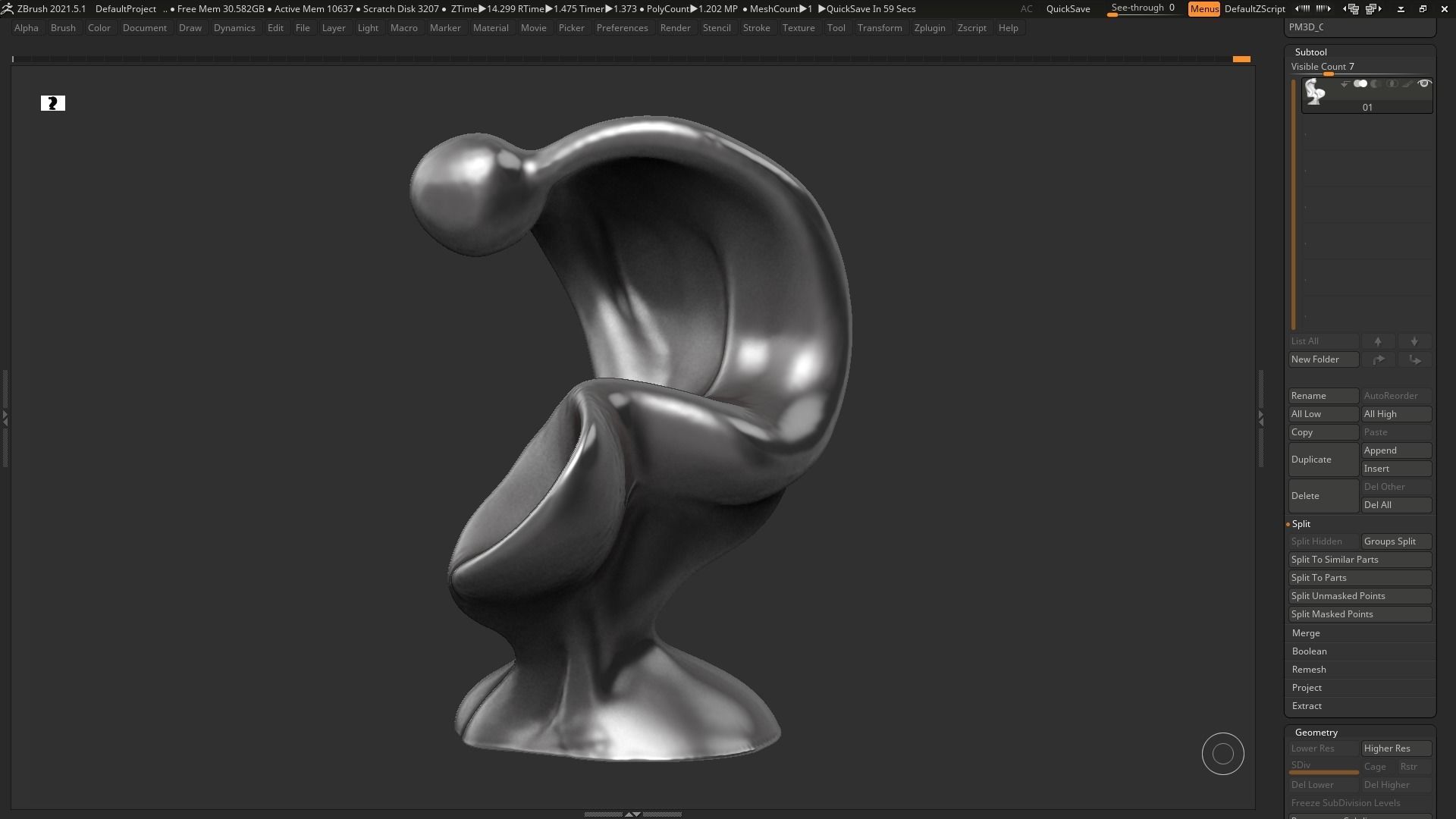 Modern Abstract Decorative sculpture 3d print model 67 3D print model_6