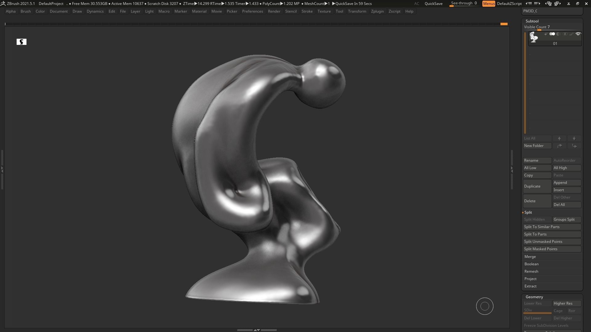 Modern Abstract Decorative sculpture 3d print model 67 3D print model_10