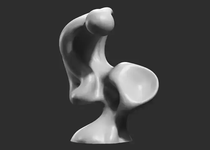Modern Abstract Decorative sculpture 3d print model 67