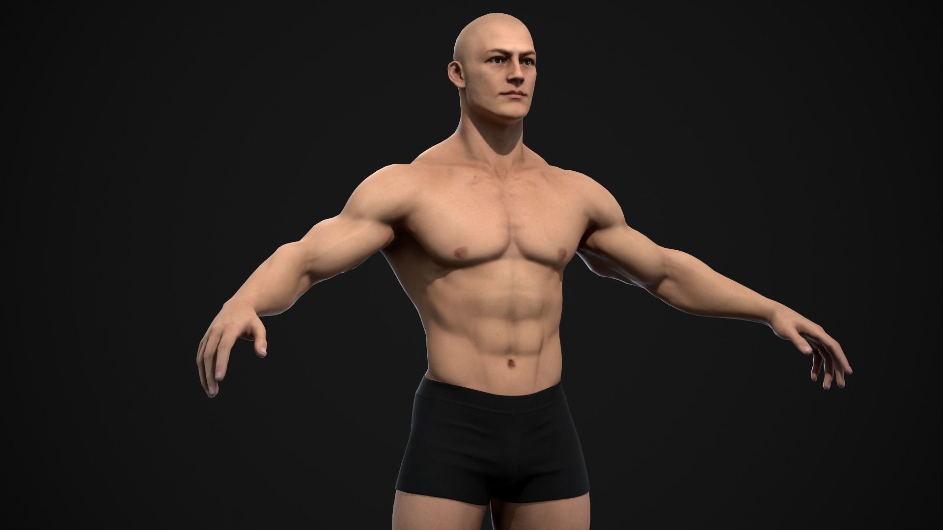 Muscle men pack 3D Model Collection_8
