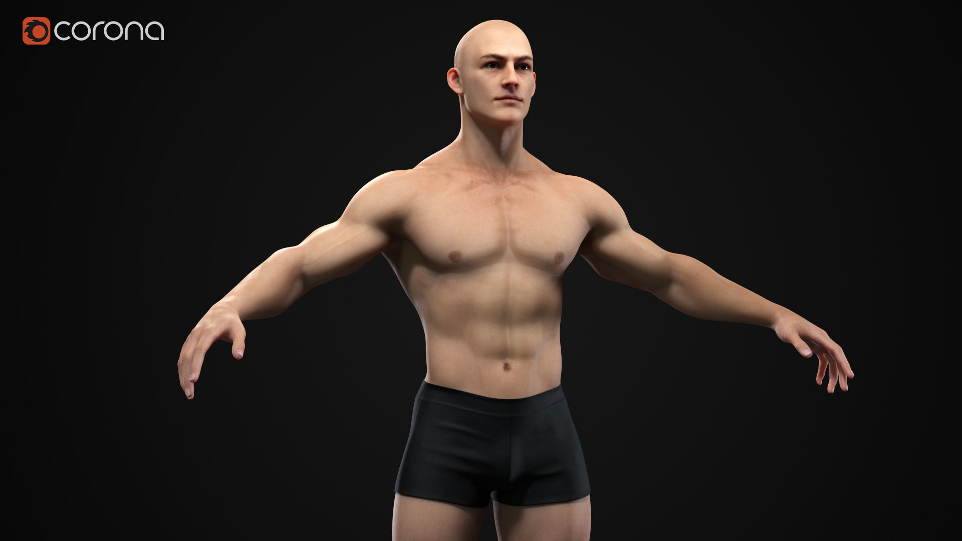 Muscle men pack 3D Model Collection_5