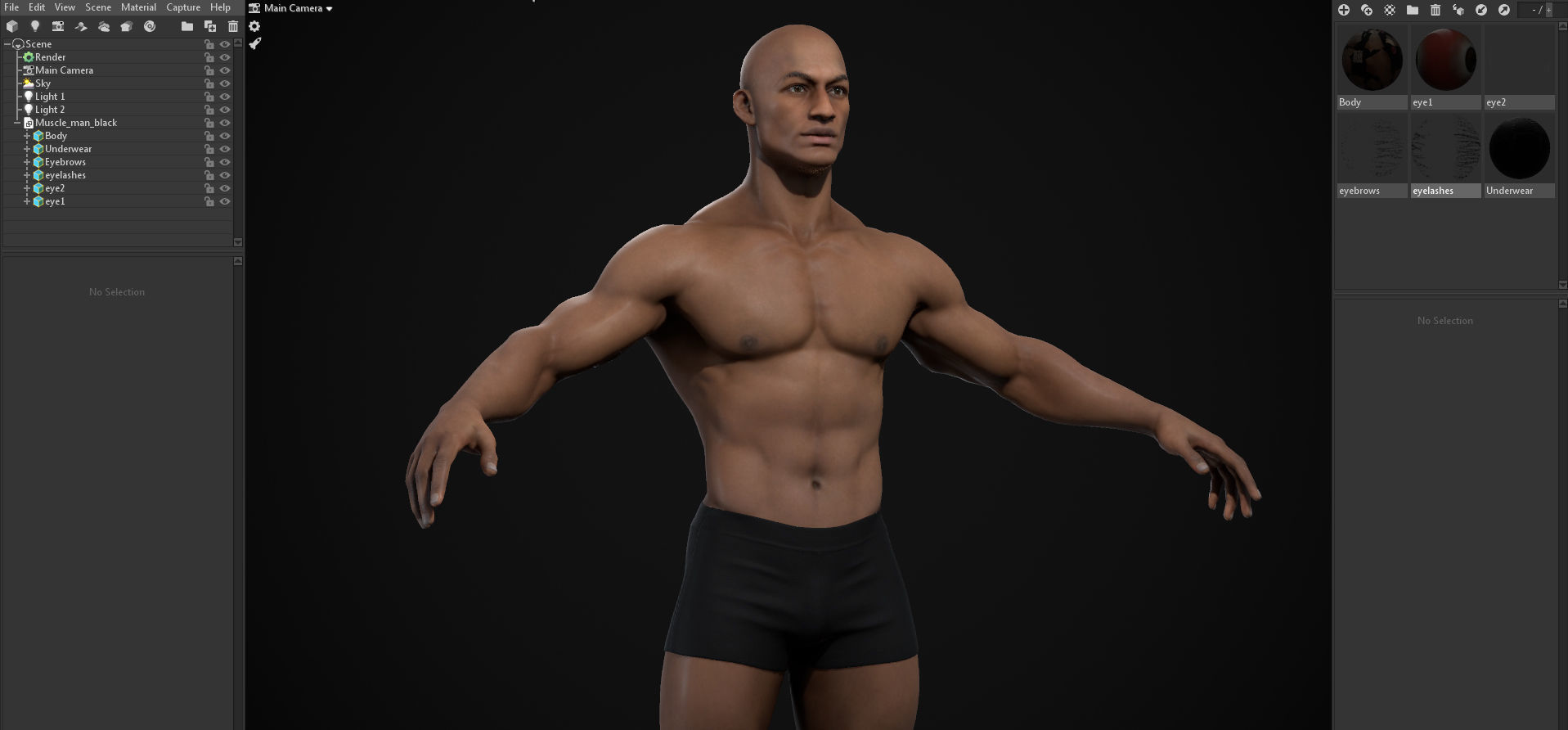 Muscle men pack 3D Model Collection_72