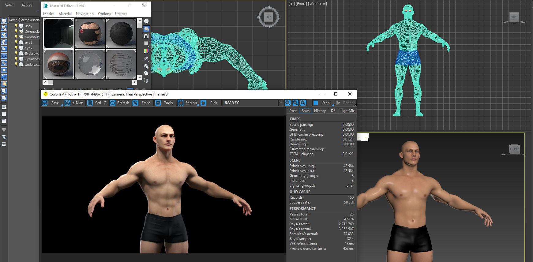Muscle men pack 3D Model Collection_36