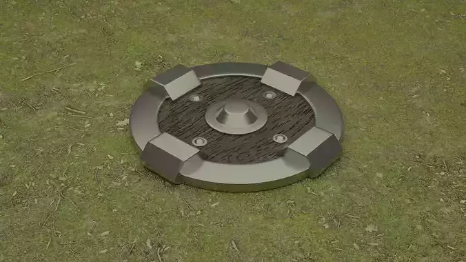 Medieval Shield 3D Model Low Poly