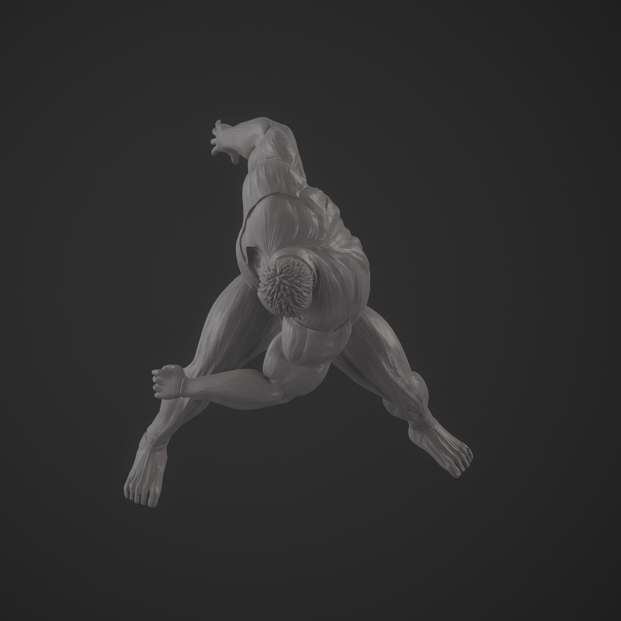 Armored titan reiner braun from attack on titan 3D print model_6