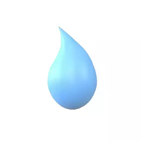 Water Drops v4 001 Low-poly 3D model