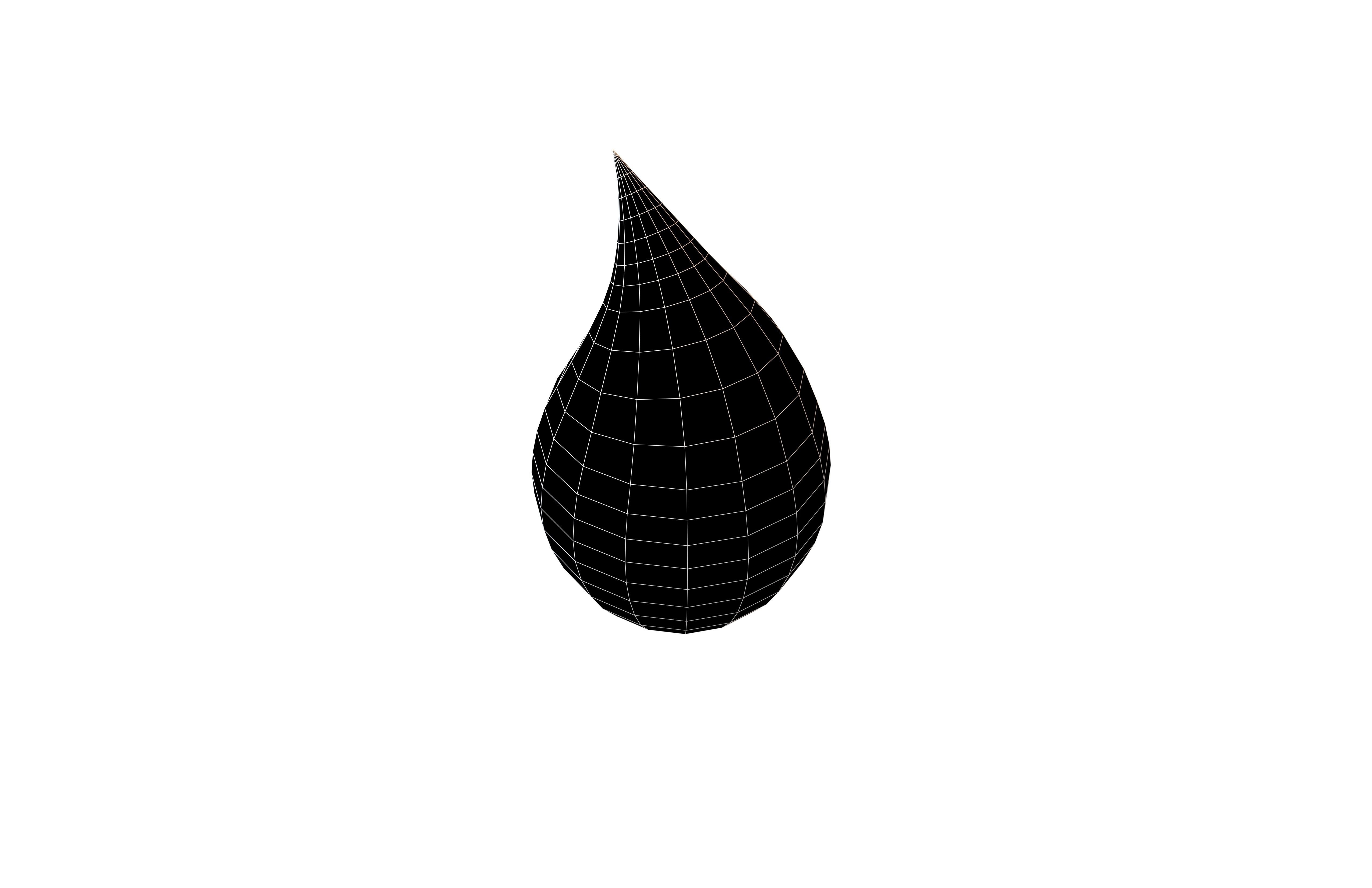 Water Drops v4 002 Low-poly 3D model_5