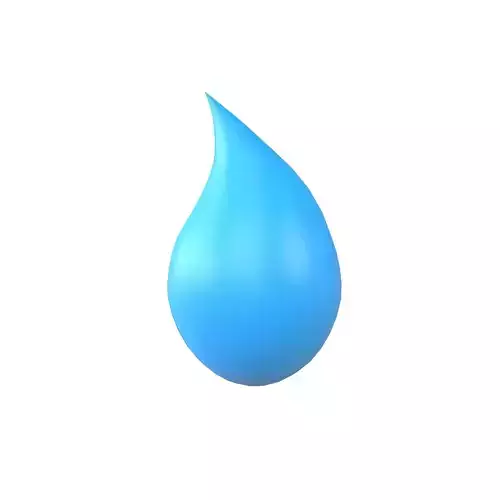 Water Drops v4 003 Low-poly 3D model