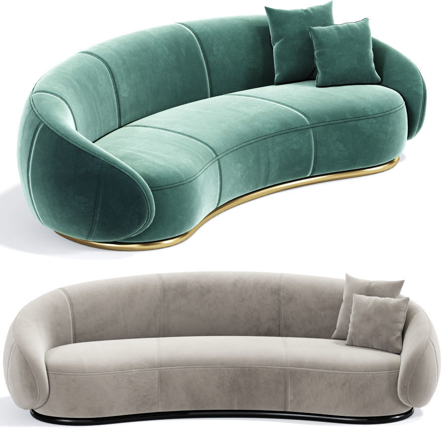 Ghidini Curved Sofa 3D model_1