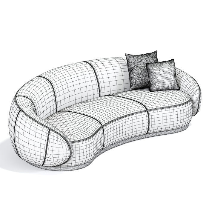Ghidini Curved Sofa 3D model_2