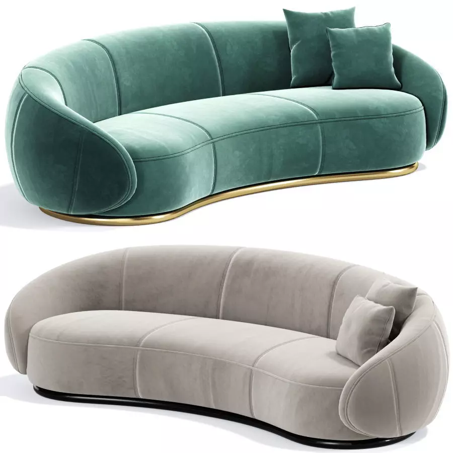 Ghidini Curved Sofa 3D model_0
