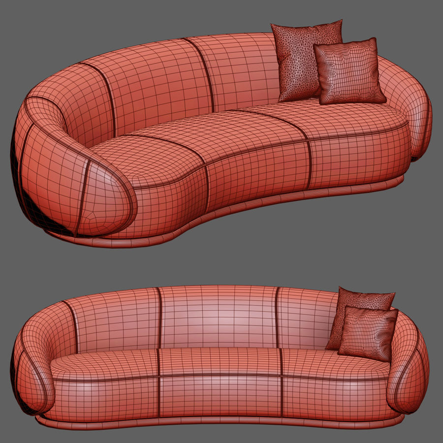 Ghidini Curved Sofa 3D model_3
