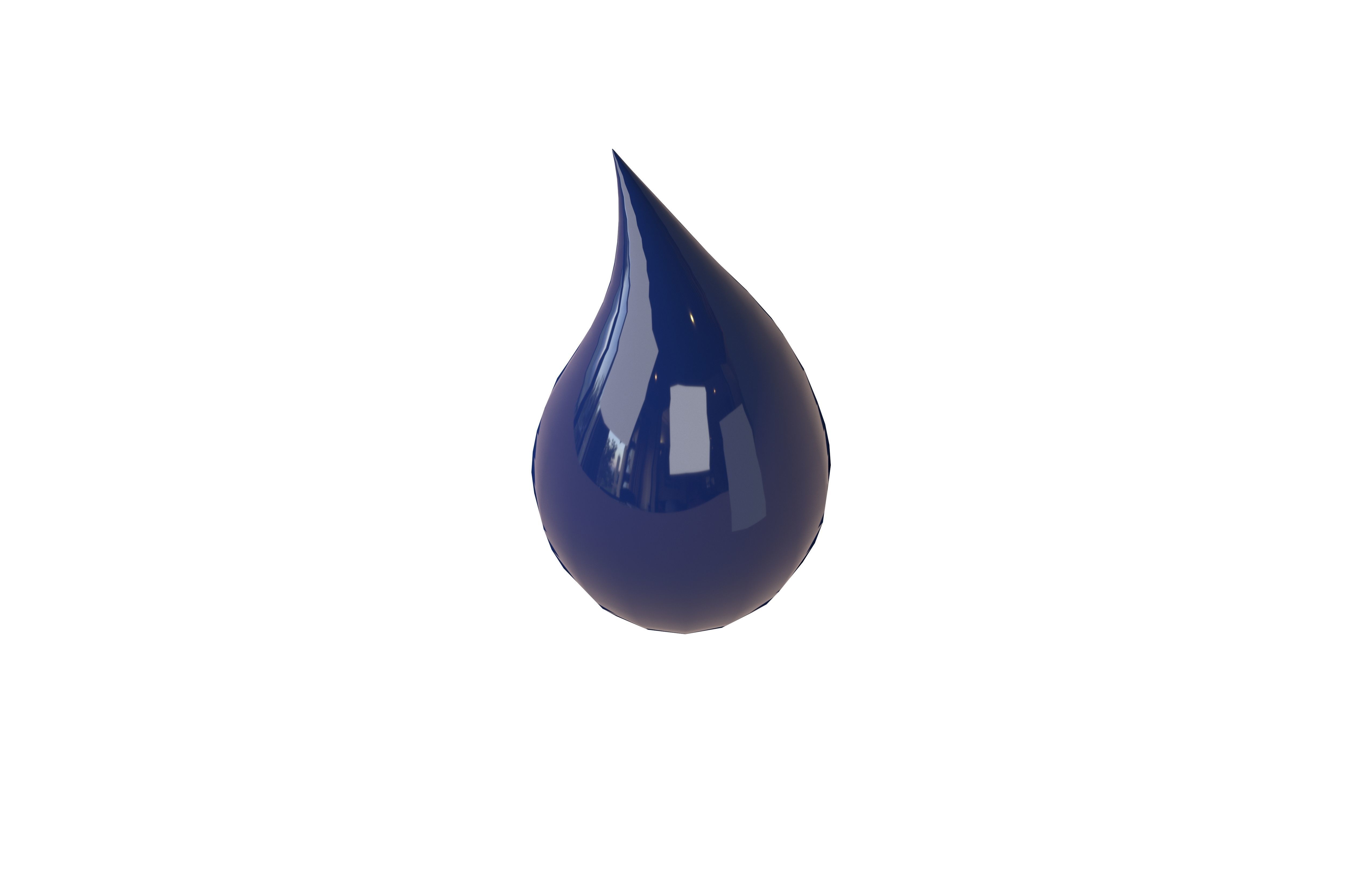 Water Drops v4 005 Low-poly 3D model_2