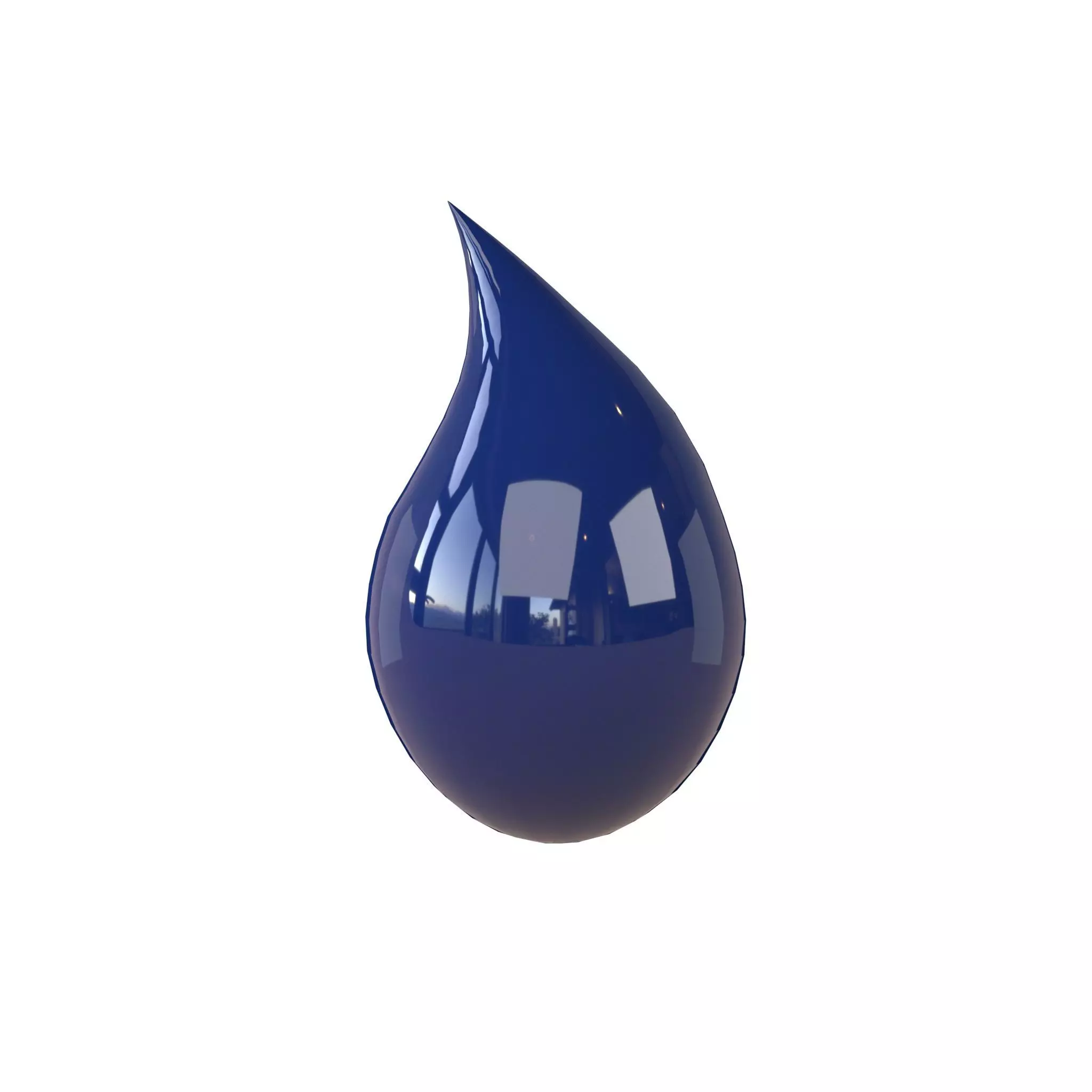 Water Drops v4 005 Low-poly 3D model_0