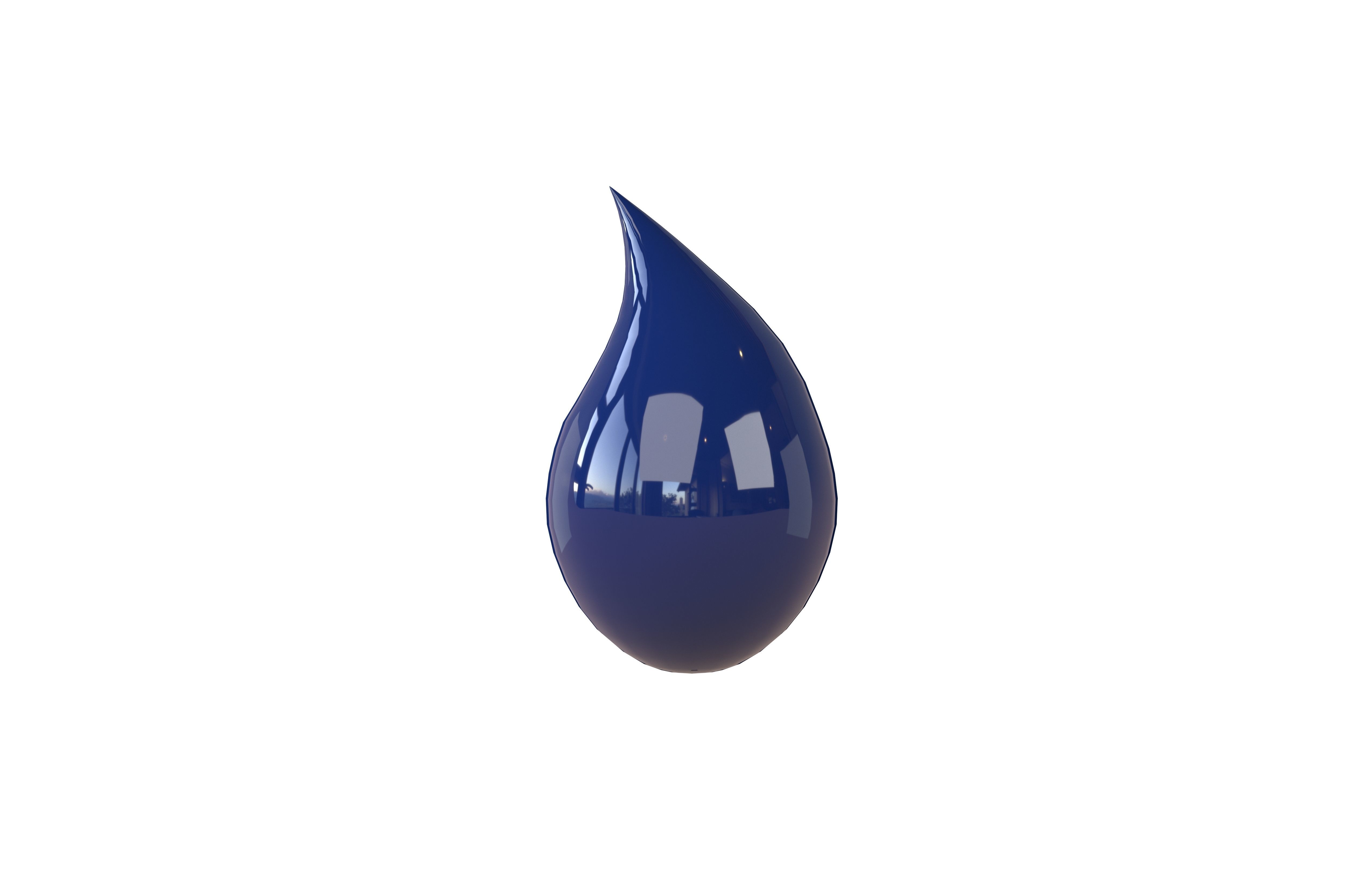 Water Drops v4 005 Low-poly 3D model_1