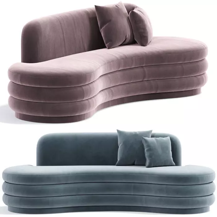 Ibiza Lounge Curved sofa 3D model