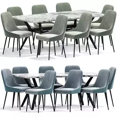 Modway Viscount Strip Dining Chair Table