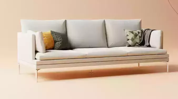 Couch sofa with pillows