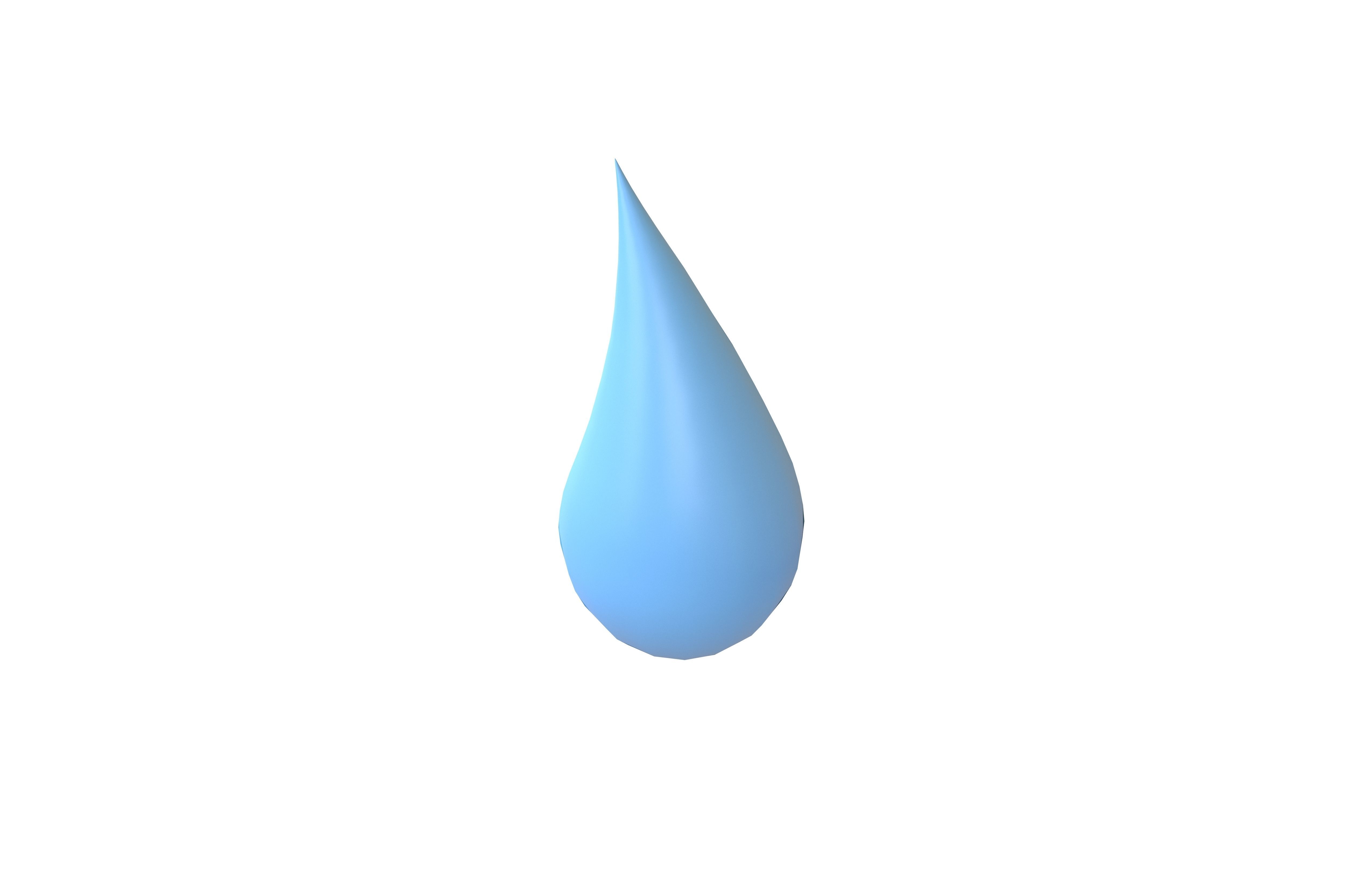 Water Drops v5 001 Low-poly 3D model_2