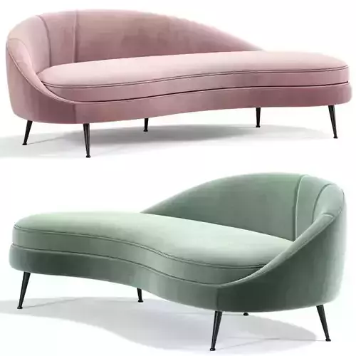 Porto Sand Curved Sofa